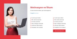 Ekibinizi Motive Edin Ve Ilham Verin HTML5 Ve CSS3 Şablonu