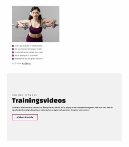 Trainingsvideos Kostenlose CSS-Websitevorlage