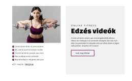 Edzés Videók Ingyenes CSS Webhelysablon