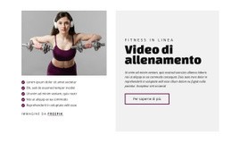 HTML5 Reattivo Per Video Di Allenamento