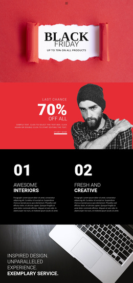 Landing Page Template For Successful Online Store Sales