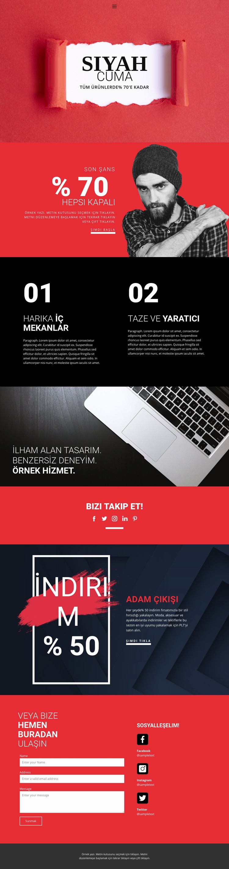 Başarılı çevrimiçi mağaza satışları HTML5 Şablonu