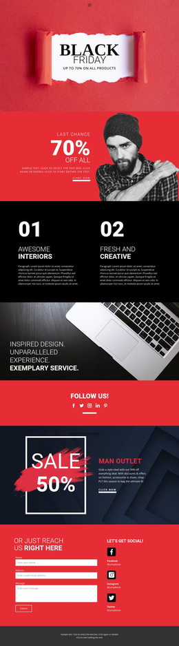 110 Sale Website Templates | Nicepage