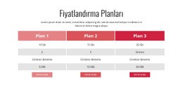 Fiyatlandırma Planı