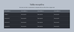 Tabla Receptiva - Diseño Web Polivalente