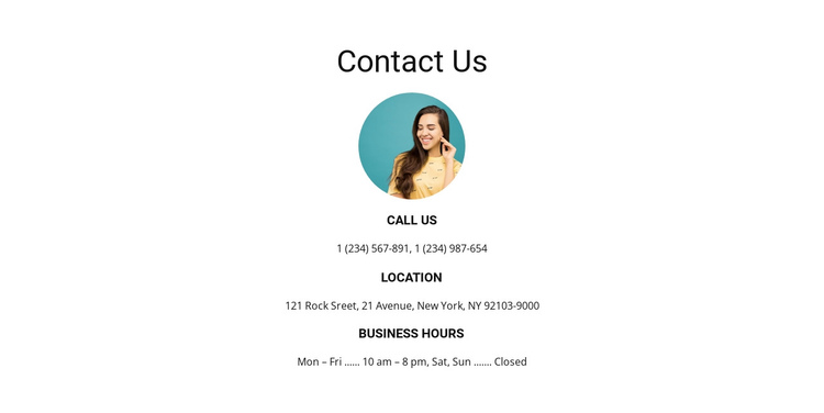 Contact us soon One Page Template
