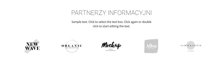 Logotyp naszych partnerów Szablon CSS