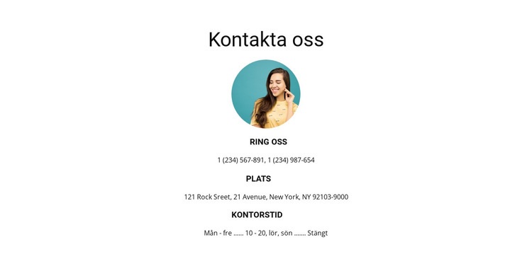 Kontakta oss snart HTML-mall