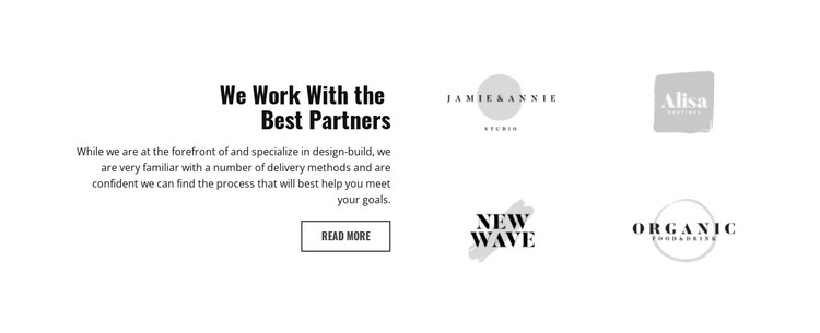 Our partners HTML Template