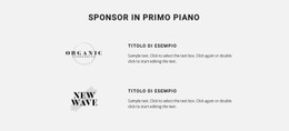 Sponsor In Primo Piano Modello HTML5