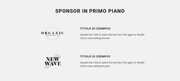 Sponsor In Primo Piano