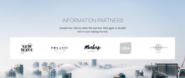 Meet Our Partners - Modern One Page Template