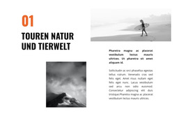Wildtierreisen – Responsive Website-Vorlage