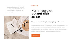 Strandzubehör – Einfache Website-Vorlage