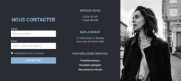 La Meilleure Conception De Site Web Pour Formulaire De Contact Et Contacts De L'Agence