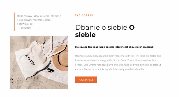 Akcesoria plażowe Szablon HTML5