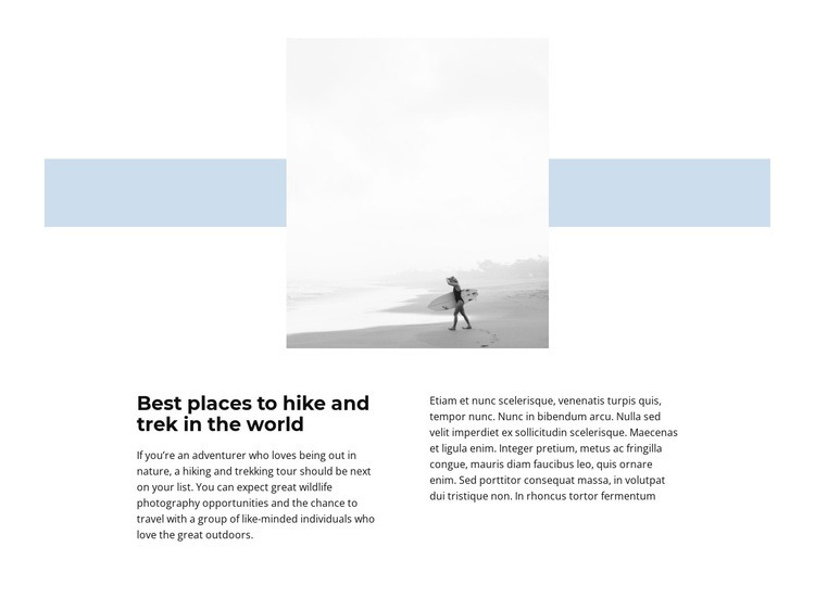 Coastal travel Squarespace Template Alternative