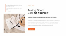 Beach Accessories - Create Web Page Mockup