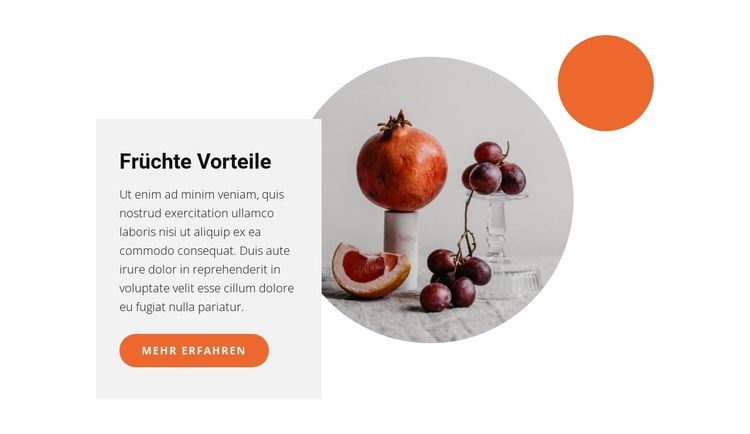 Fruchtdesserts CSS-Vorlage