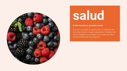 Impresionante Plantilla HTML5 Para Salud En Vitaminas