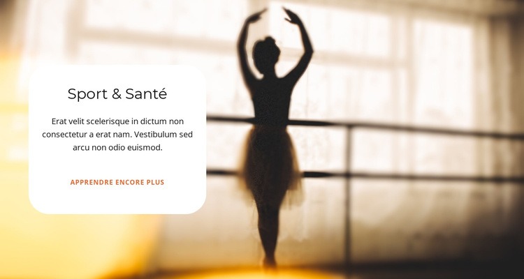 Ballet sportif Conception de site Web