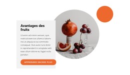 Desserts Aux Fruits Modèle HTML5 Et CSS3