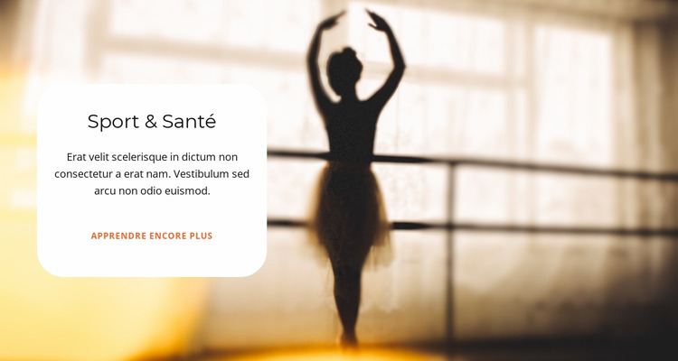 Ballet sportif Modèle Joomla