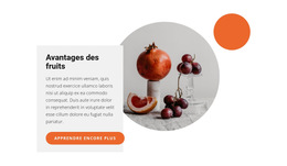 Desserts Aux Fruits – Modèle De Site Web Mobile