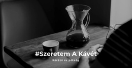 A Kávé Hagyományai – Többcélú Kreatív Sablon