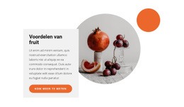 Responsieve Websjabloon Voor Fruitdesserts