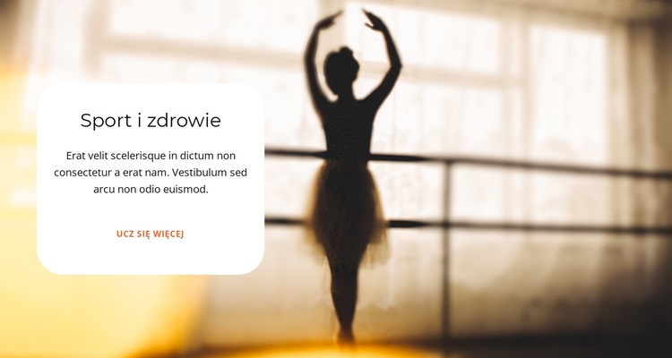 Balet sportowy Kreator witryn internetowych HTML