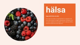 Hälsa I Vitaminer Tabell CSS-Mall