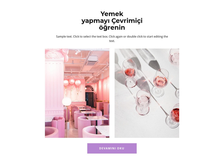 kafeden galeri HTML Şablonu