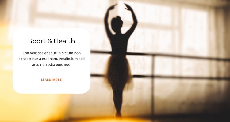 Sports ballet Webflow Template Alternative