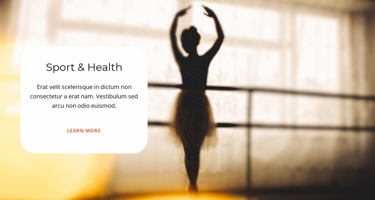 Sports ballet Website Template