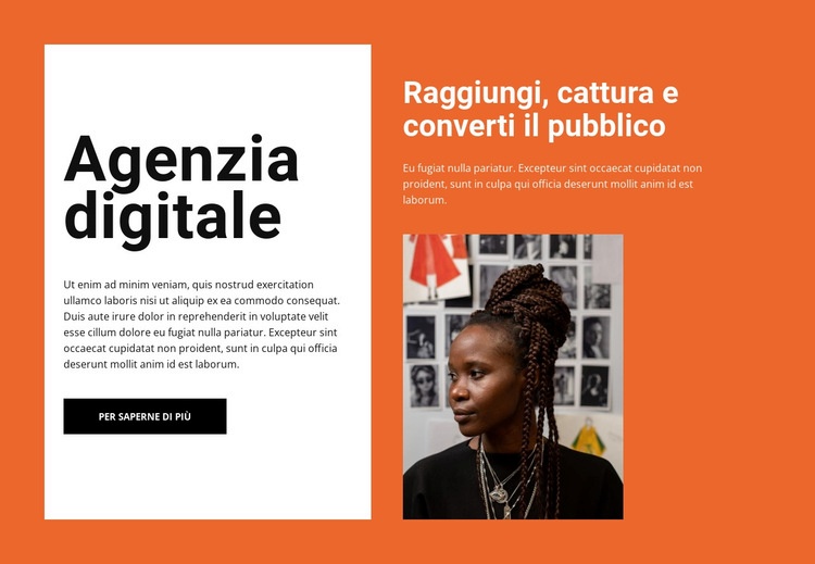 Nuova agenzia SMM Mockup del sito web