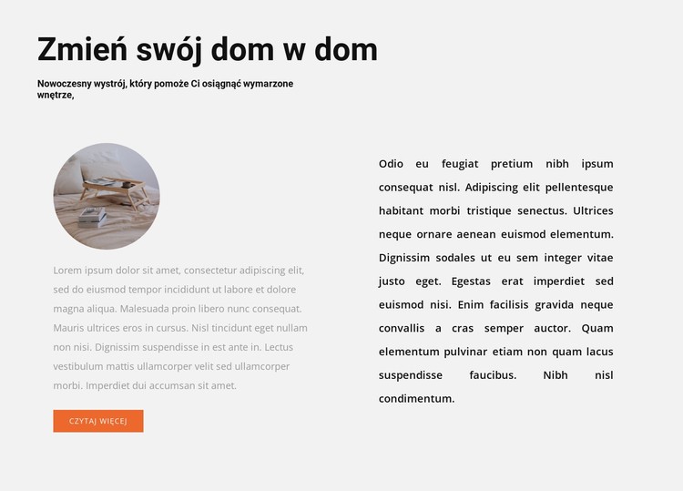 Dla domu Szablon CSS