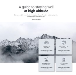 Hight Altitude Free CSS Website Template