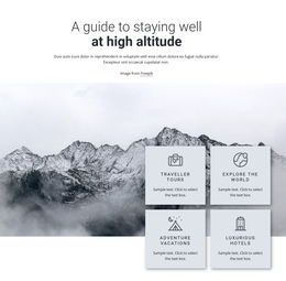 Hight Altitude One Page Template