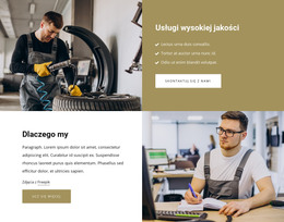 Prywatne Usługi Samochodowe - Szablon Strony HTML