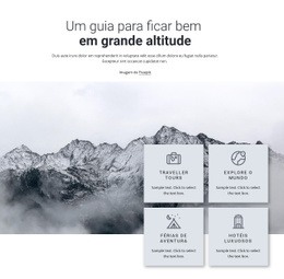 Alta Altitude - Modelo HTML5 Pronto Para Usar