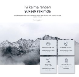 Yüksek Irtifa Ücretsiz CSS Web Sitesi Şablonu