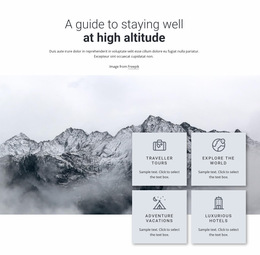 Hight Altitude - Drag & Drop Website Builder