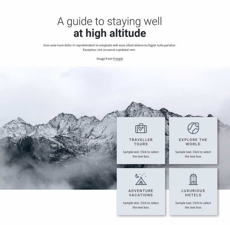 Hight altitude Website Builder Templates