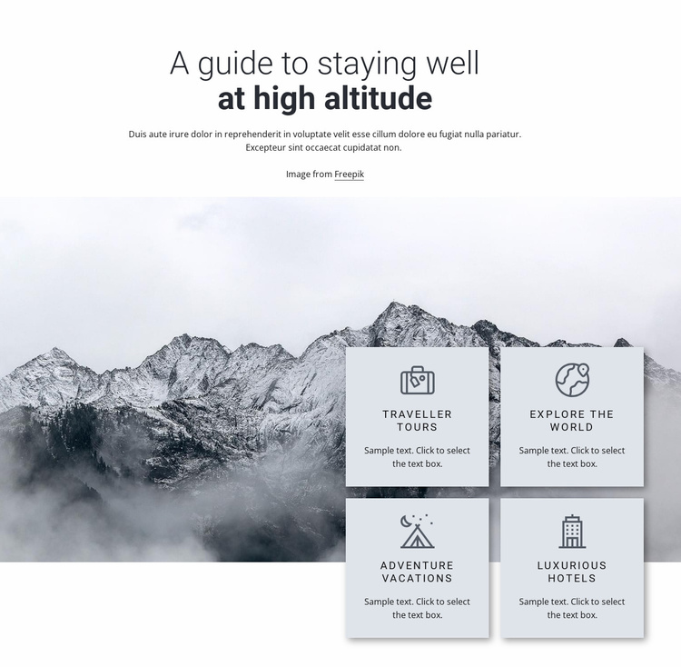 Hight altitude Website Template