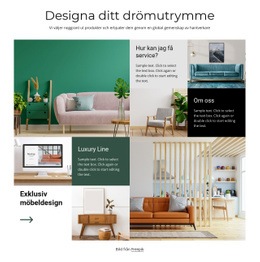 Designa Ditt Drömutrymme - Webbplatsmall För Företagspremium