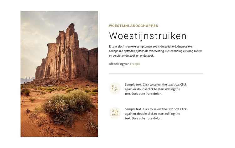Woestijnstruiken WordPress-thema