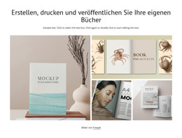 Bücher Erstellen, Drucken Und Veröffentlichen – Vorlage Für Website-Builder