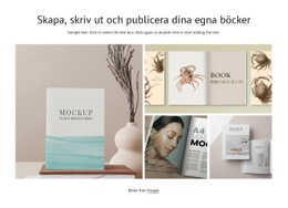 Skapa, Skriva Ut Och Publicera Böcker - Mallar Webbplatsdesign