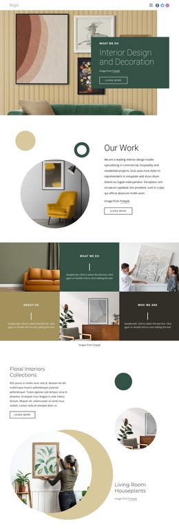 Visualization Of Interiors Templates Html5 Responsive Free